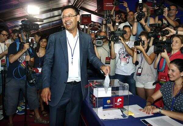 Bartomeu sale elegido presidente del FC Barcelona con 54% de los votos