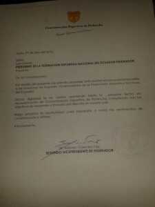 Renuncia Antonio Guevara FEDENADOR