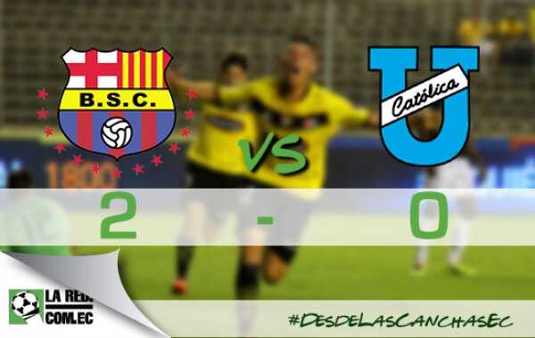 Universidad Católica fue derrotado por Barcelona en Guayaquil