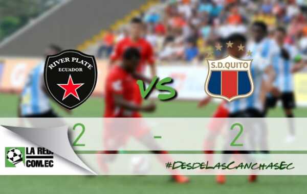 River Ecuador y Deportivo Quito igualan 2×2 en el Christian Benítez