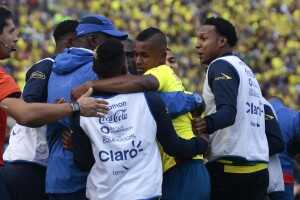 Celebración gol Ecuador