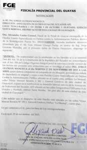 Denuncia Luis Chango contra Jorge Guzmán