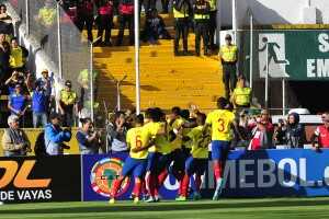 Gol Ecuador celebración