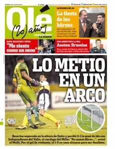 Portada Diario Ole 08-07-16