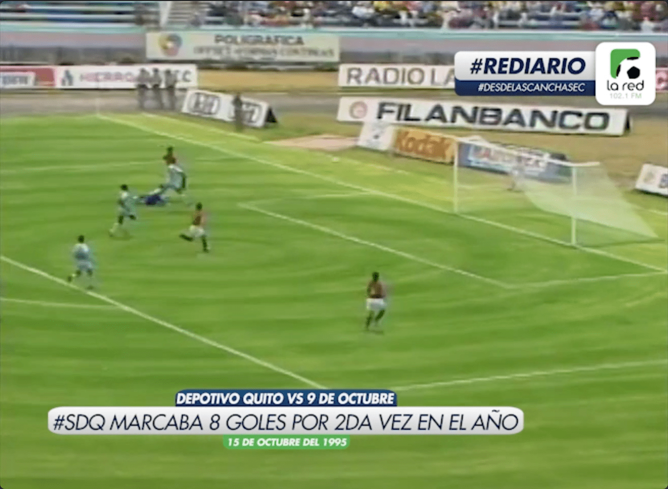 #REDiario | OCT95 | ¡El Deportivo Quito marcaba 8 goles por segunda vez en el año!