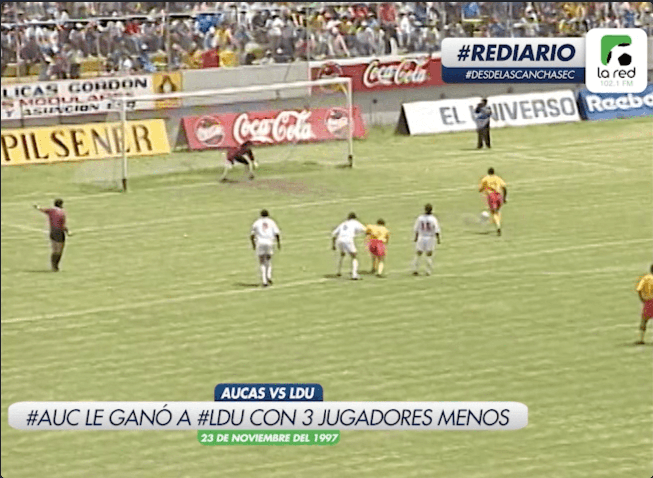 #REDiario | NOV97 | ¡Aucas le ganó a LDU con 3 jugadores expulsados!