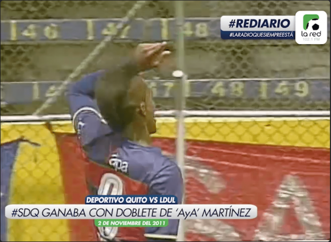 #REDiario | NOV11 | ¡Deportivo Quito ganaba con un doblete de Fidel Martínez!