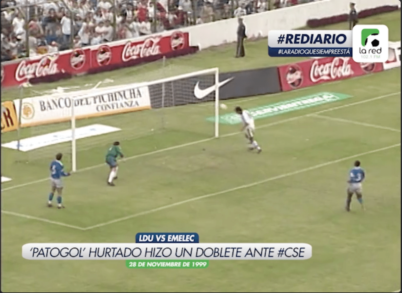 #REDiario | NOV99 | ¡’Patogol’ Hurtado le marcó un doblete al #CSE!