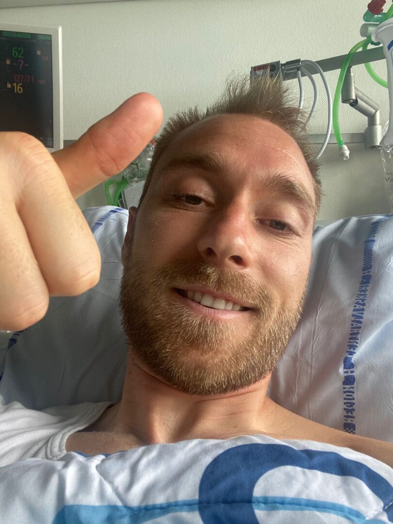 Eriksen envía un alentador mensaje desde el hospital