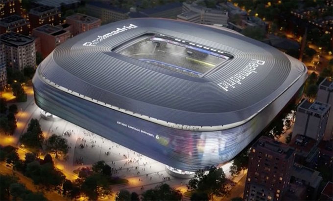 El nuevo Santiago Bernabéu estará listo a finales de 2022