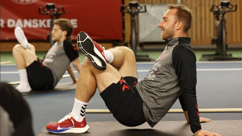 Christian Eriksen vuelve a entrenarse luego de su paro cardíaco