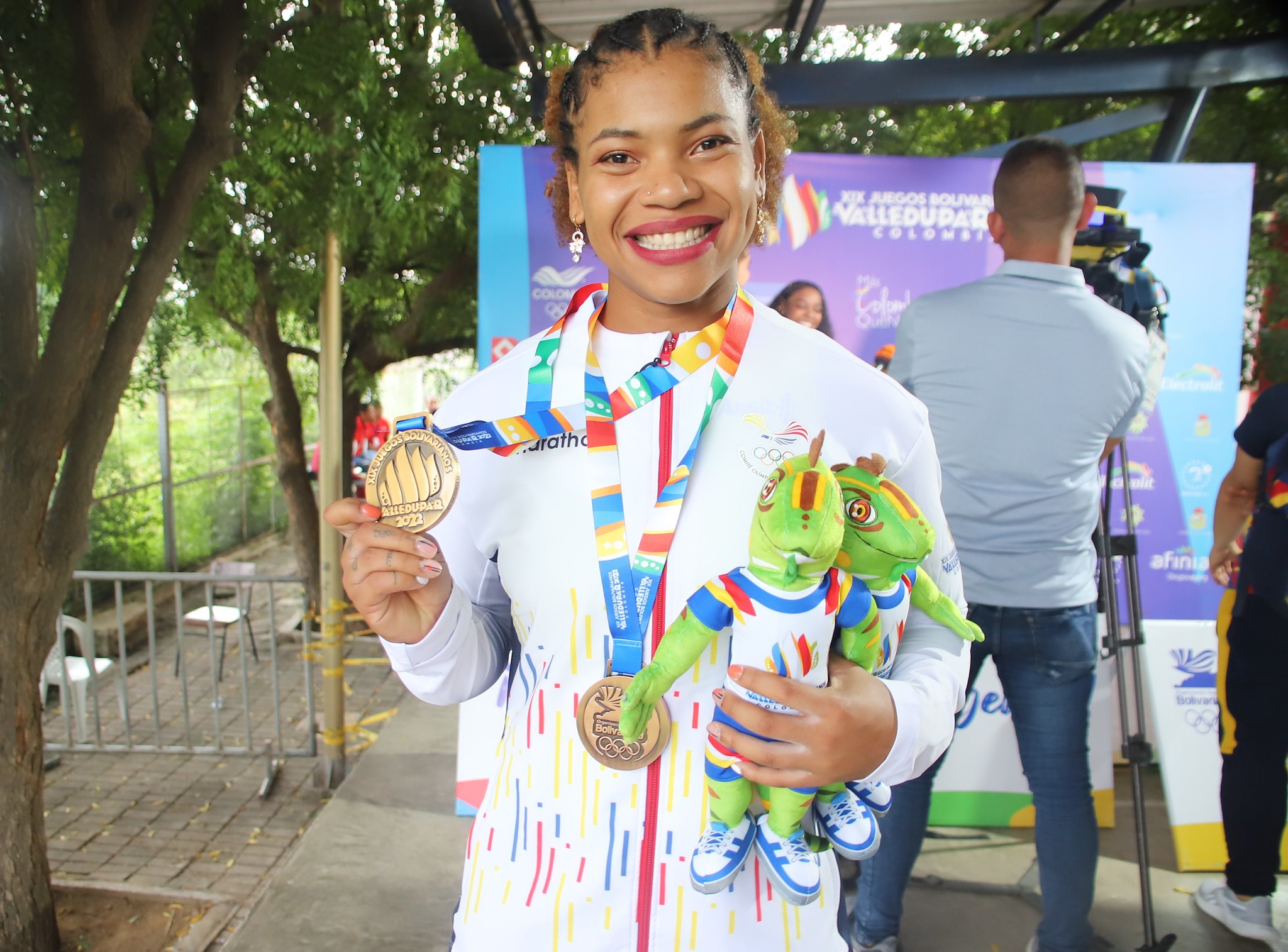 Angie Palacios subió a lo más alto del podio bolivariano