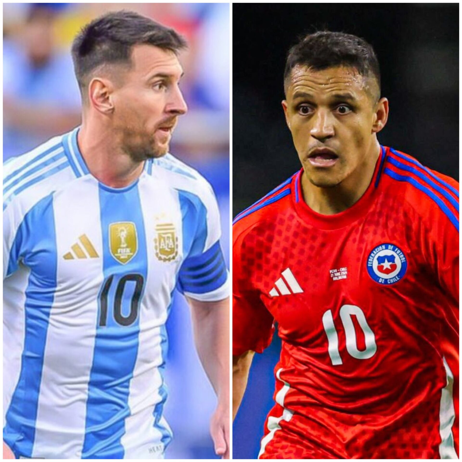 Los números de Argentina y Chile para el duelo de hoy