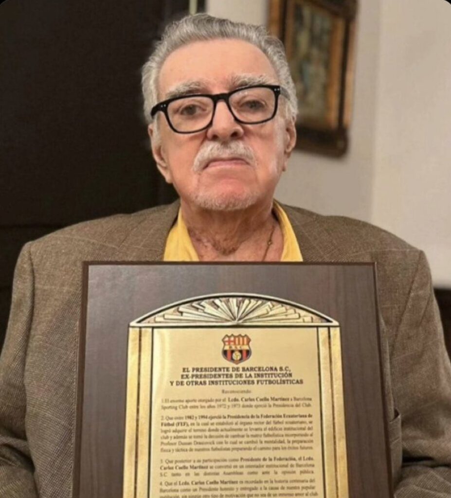 Carlos Coello Martínez, figura clave del fútbol ecuatoriano, falleció a los 87 años