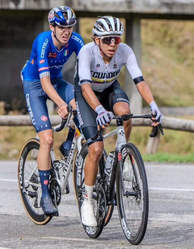 Mateo Ramírez es top 10 del Campeonato Mundial de Ruta Sub-23