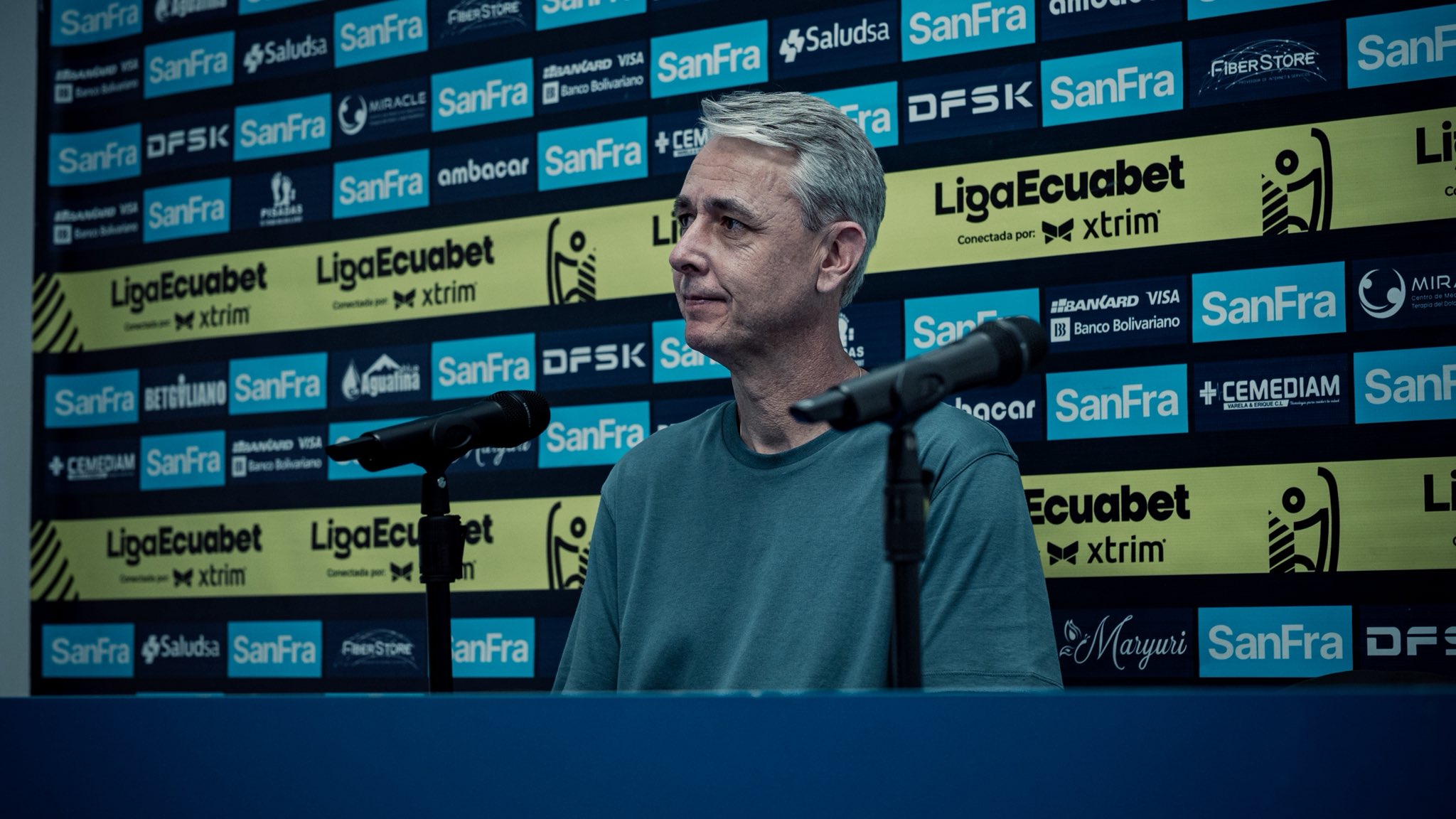 Tiago Nunes, entrenador de Liga Deportiva Universitaria habló en rueda de prensa donde analizó la derrota ante Macará.